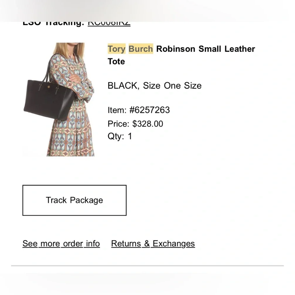 Tory Burch Robinson Small Leather Tote - Picture 2 of 11